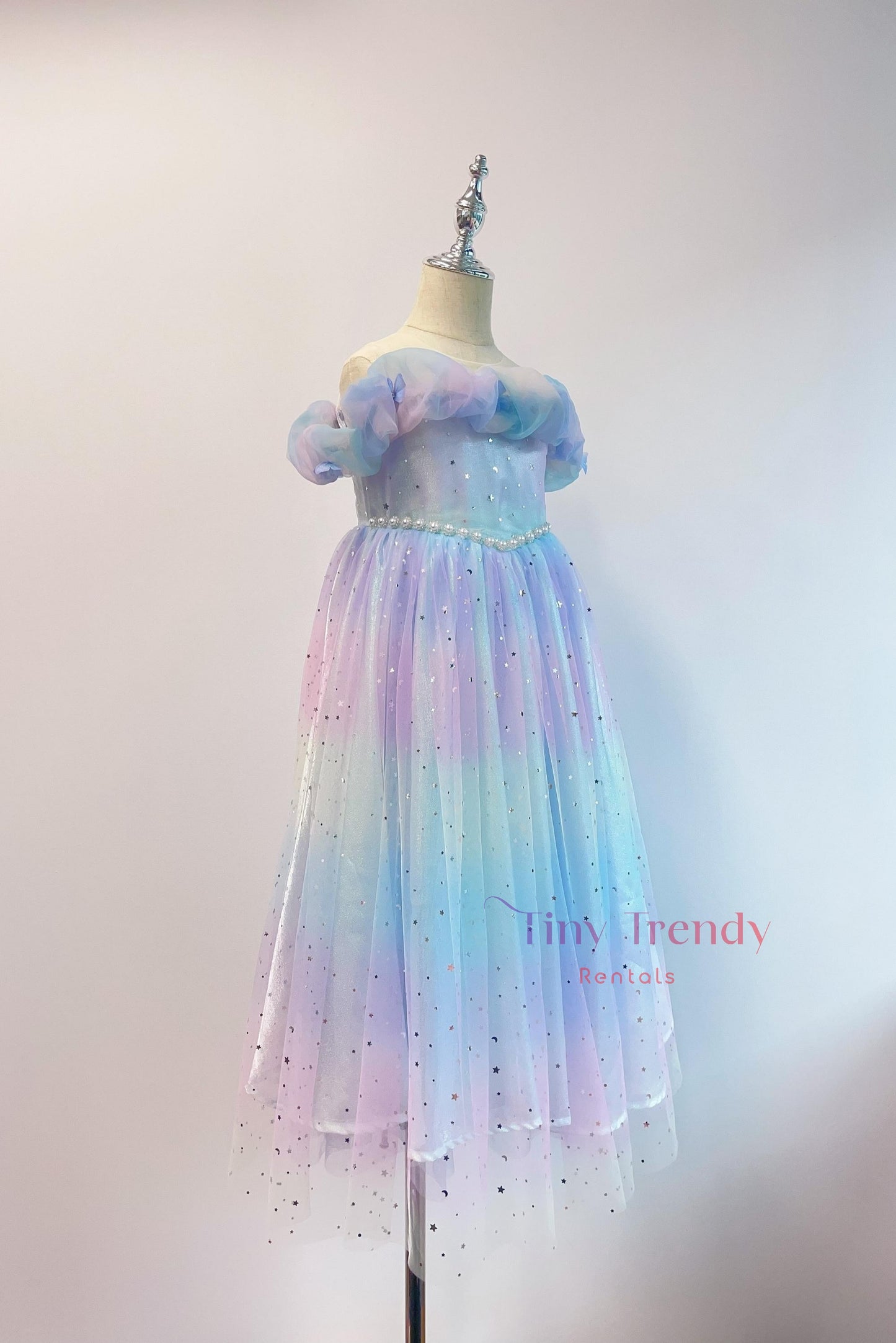 Chloe Sparkle Rainbow Tulle Dress