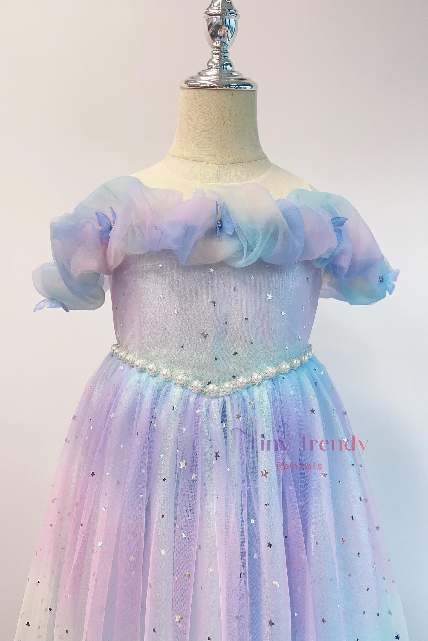 Chloe Sparkle Rainbow Tulle Dress