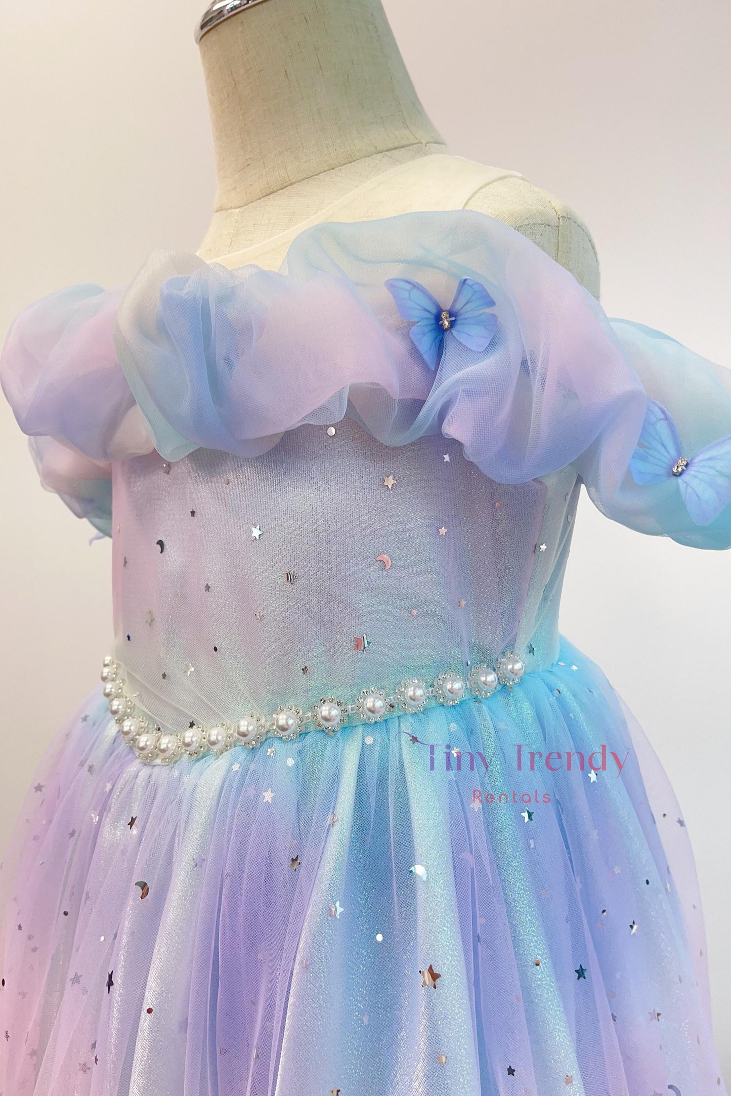 Chloe Sparkle Rainbow Tulle Dress