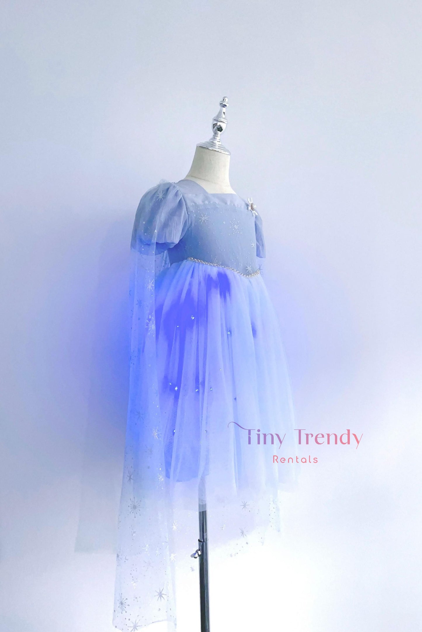 Snowflake Cape Light-Up Dress