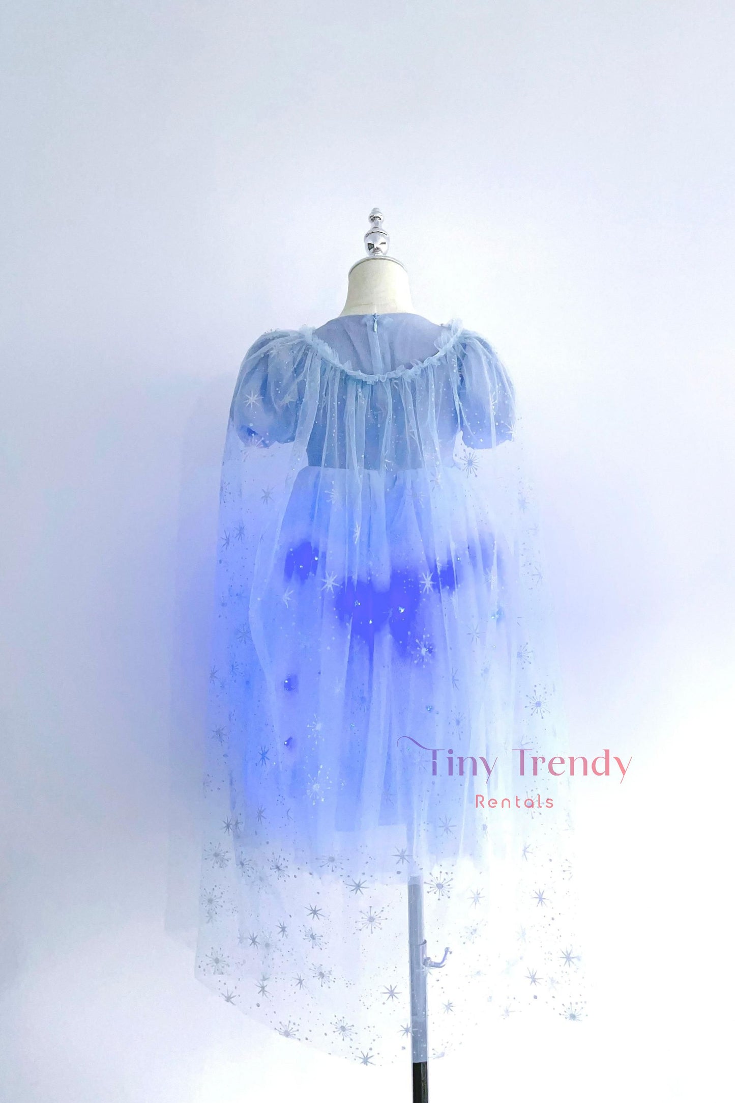 Snowflake Cape Light-Up Dress