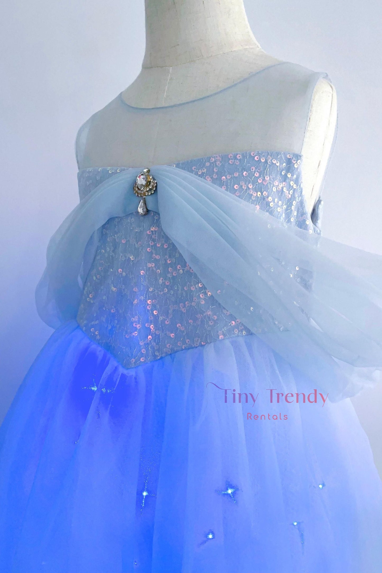 Glow Frozen Princess Light-Up Dress